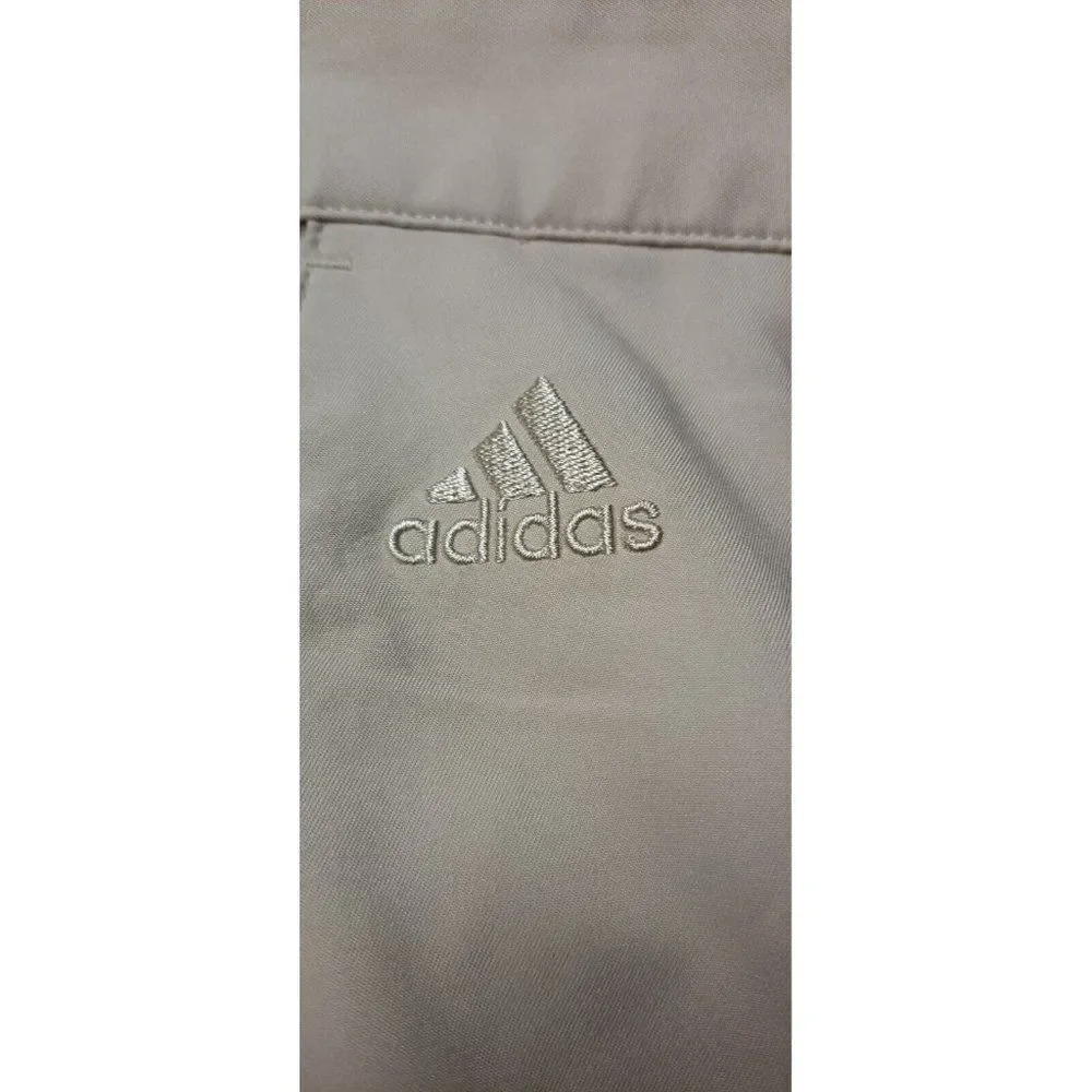 Adidas Pants Clima Lite Men's Flat Front Golf Pants‎ Khaki Performance  34 x 34